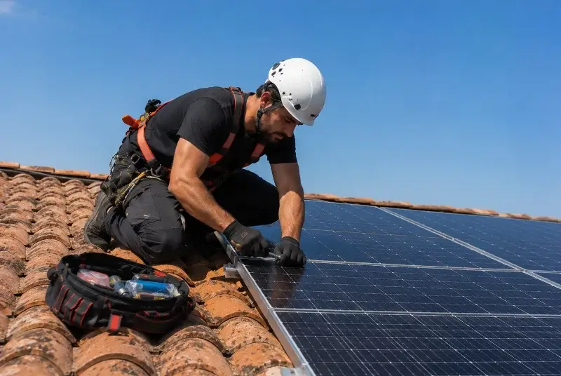 Maintenance et monitoring de panneaux solaires au Petit-Fougeray